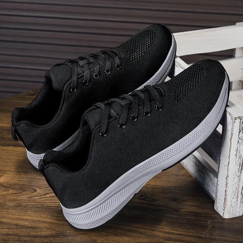 PROTECTCAMEL Designer Free Shipping Hot Selling Outdoor Running Casual Trainer Breathable Sports Shoes Black Grey_voghion.com