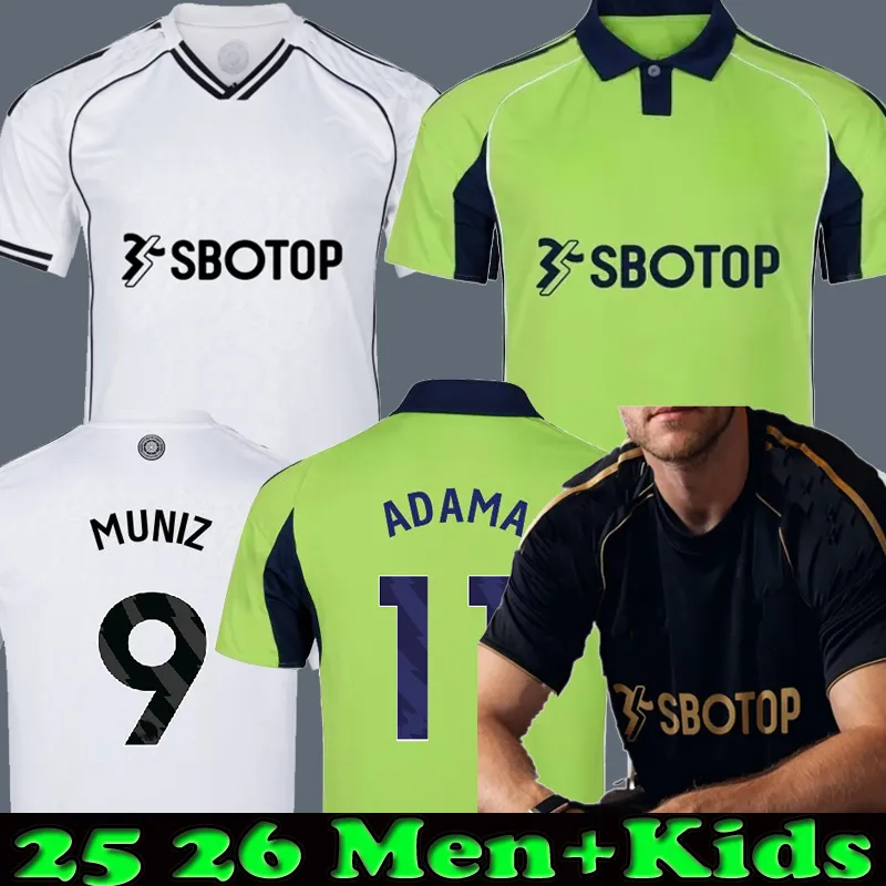 25 26 SMITH ROWE Fulham MUNIZ ANDREAS CAIRNEY RAUL football shirt soccer  Jerseys MITROVIC 2025 2026 Bassey FULHAMS Me kids Childre kit set tops Adama