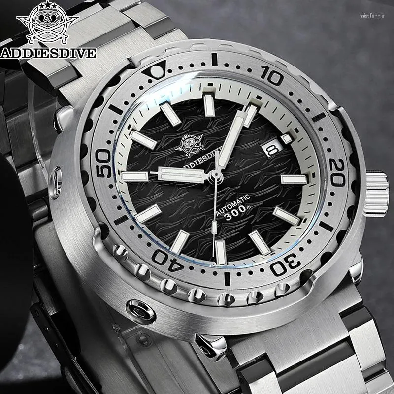 ADDIESDIVE 自動巻きNH35セラミックベゼル300m防水