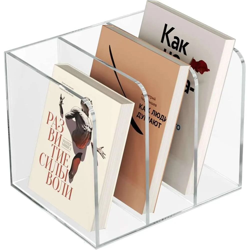 Shivanshi Creations Acrylic Mail Holder Organizer, Wall Mounted Clear File & Letter Rack