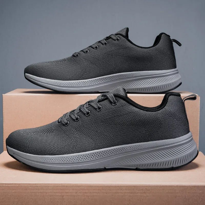 PROTECTCAMEL Designer Free Shipping Hot Selling Outdoor Running Casual Trainer Breathable Sports Shoes Black Grey_voghion.com