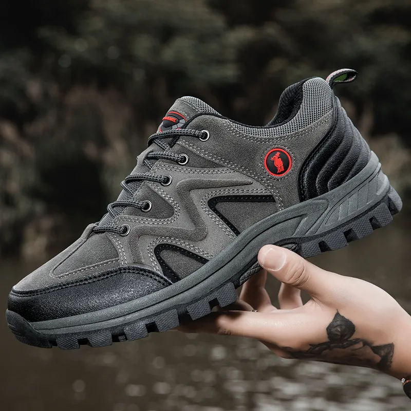 PROTECTCAMEL Designer Free Shipping Hot Outdoor Sports Running Trainer Anti-slip Comfortable Hiking Shoes For Men Brown_voghion.com