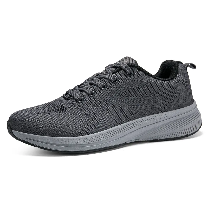 PROTECTCAMEL Designer Free Shipping Hot Selling Outdoor Running Casual Trainer Breathable Sports Shoes Black Grey_voghion.com