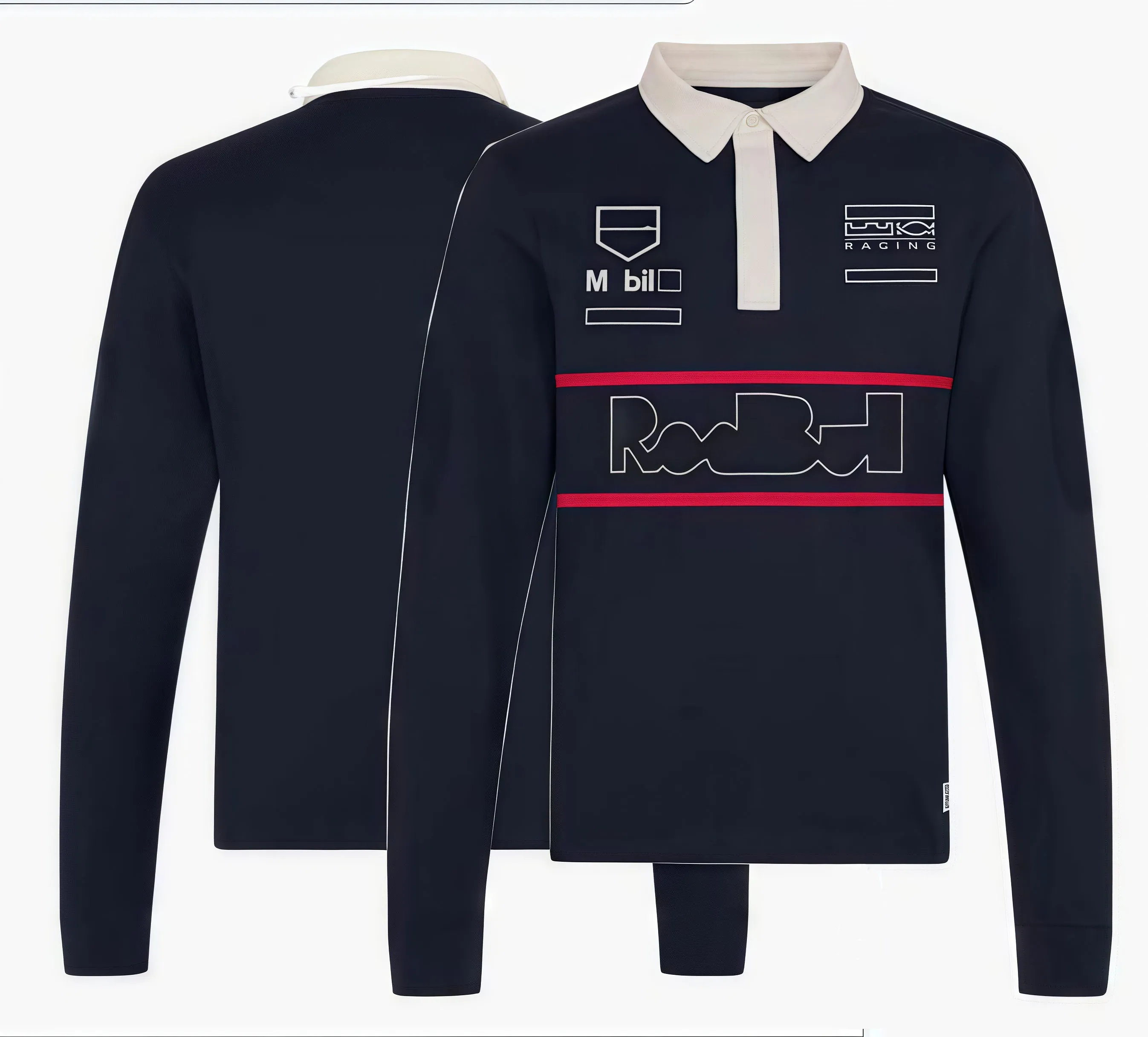 F12025 Team Formula 1 Long Sleeve Polo Shirt Custom F1 Logo Racing ...