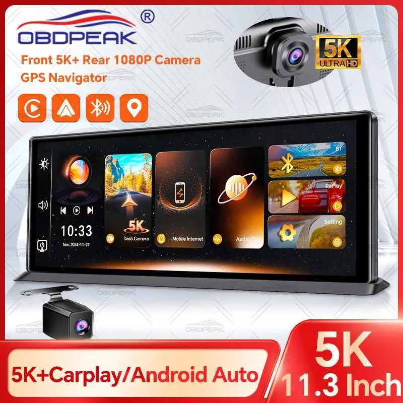Save Big on Bulk Car Dvr OBDPEAK K8 Pro 5K Front 1080P Rear Dash Cam  Touch Screen, CarPlay, Android Auto, GPS, Night Vision Best Deals  on