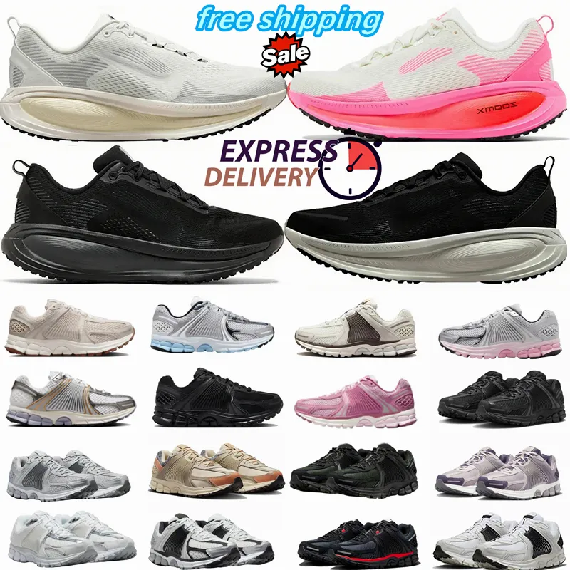 Ayakkabılar 36 45 Vomero Metalik Altın Tasarımcı Erkek Kadınlar