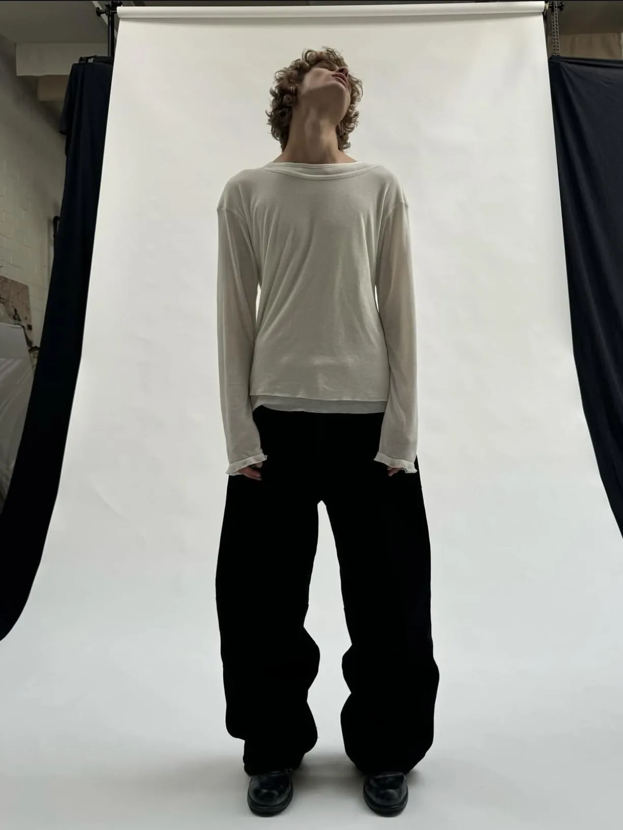 No Faith Studios Slim Fit Two Tone Black And White From Picus