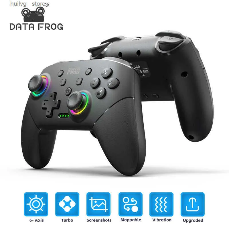 Turas Controller Data DATA FROG Switch Pro Controller Wireless Gamepad Joystick For Switch ...