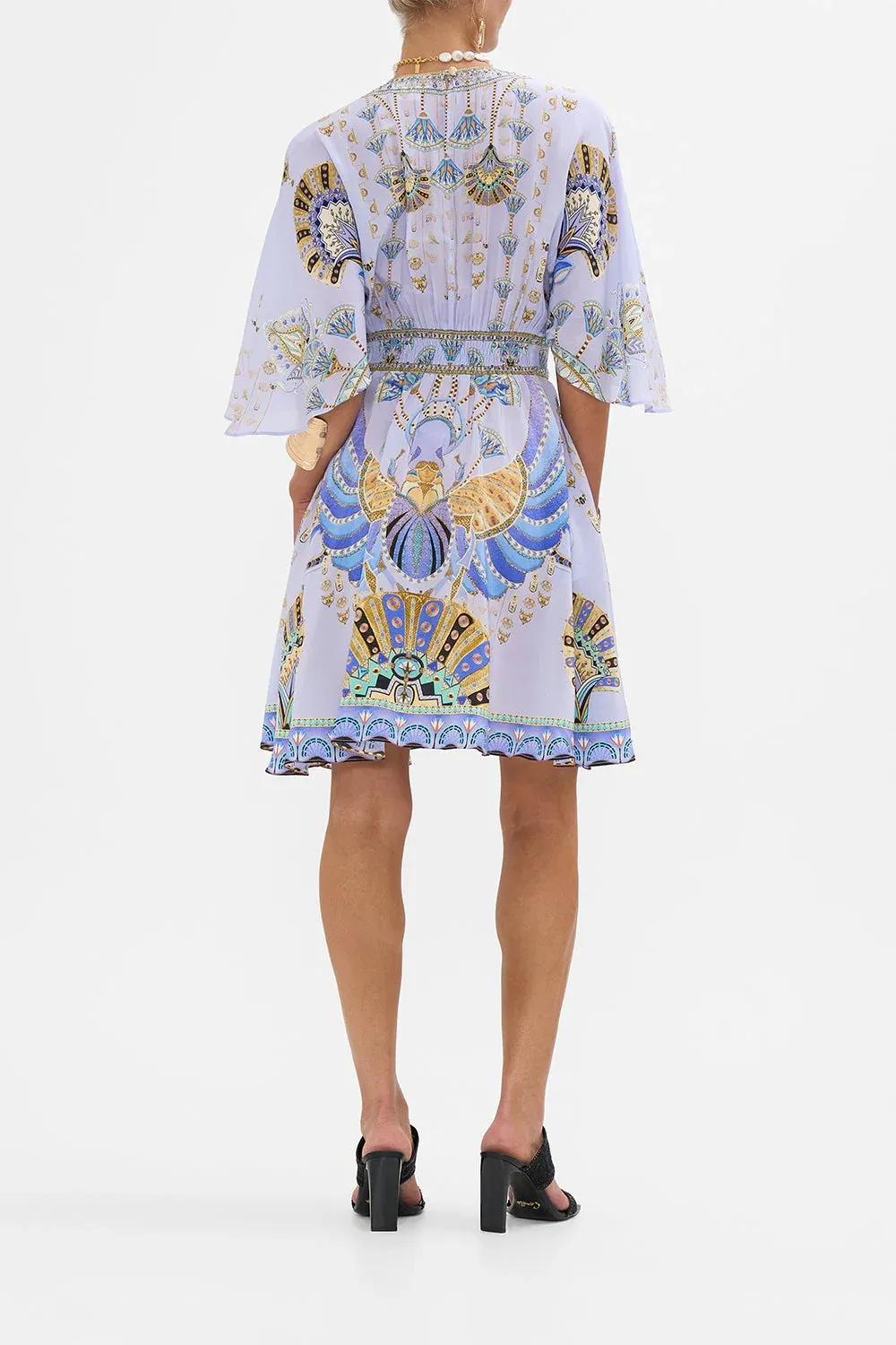 Camilla 100% Silk V Neck A Line Mini Dress With Flare... From Jun0620,  $135.92 In Bulk | DHgate.Com