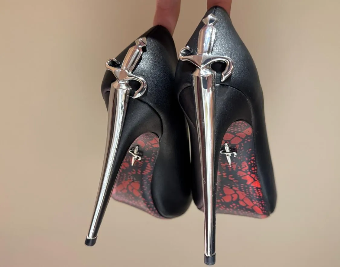 Bulk Designer Cowhide Dabber High Heels Pump Target Sandals For