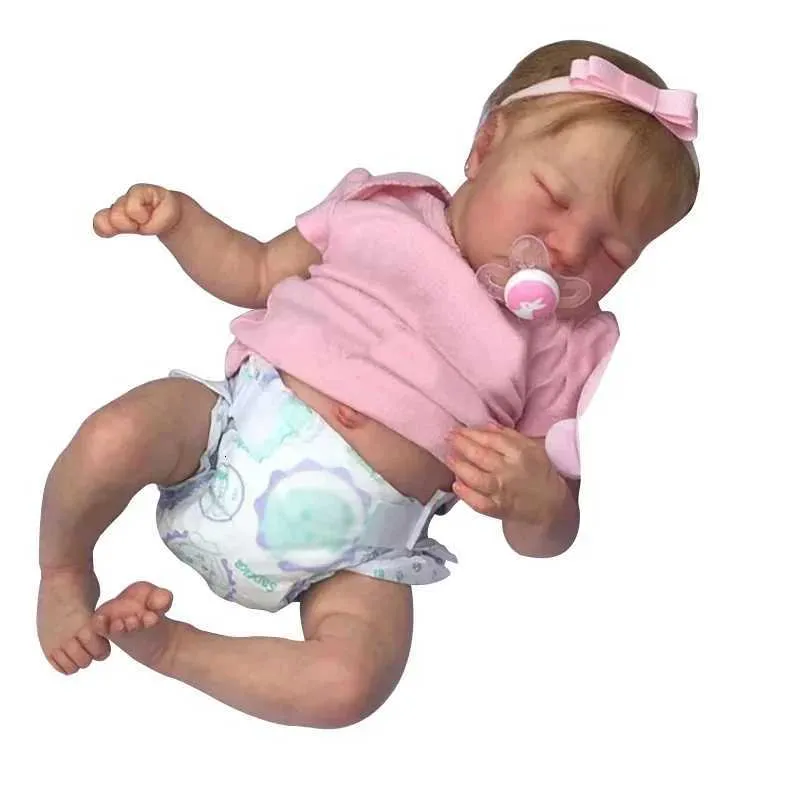 47cm/18.5 フルボディビニールリボーンベイビードール レヴィ眠り現実