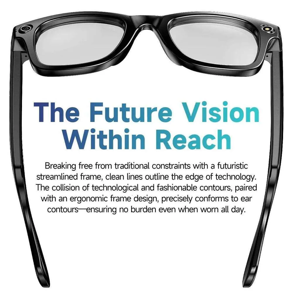 Occhiali intelligenti Meta AI con fotocamera da 8 MP, registrazione video, traduzione in oltre 100 lingue, occhiali da sole, chiamata Bluetooth, riproduzione musicale_voghion.com