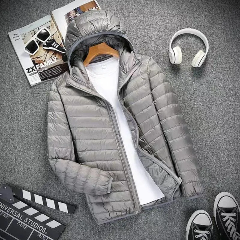 Mens Down Jacket Ultra Lightweight Packable Water From