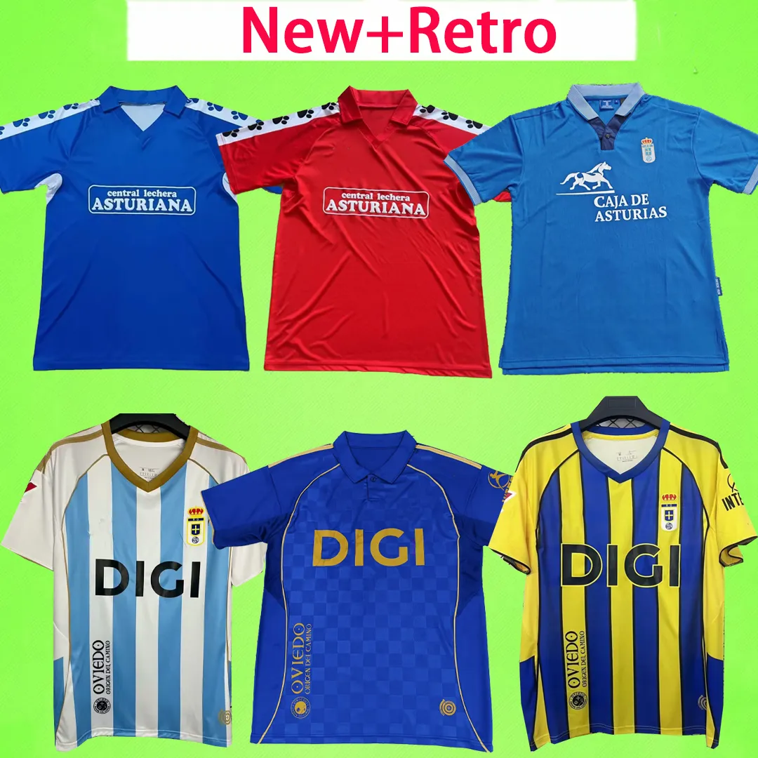 New Retro Oviedo 2025 2026 2027 Soccer Jerseys Fans Version Men