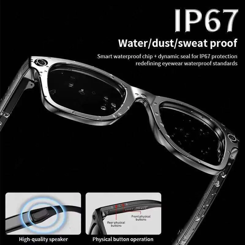 Meta AI Smart Glasses With 8Mp Camera Video Recording 100+ Languages Translation Sunglasses Bluetooth Call Music Play_voghion.com