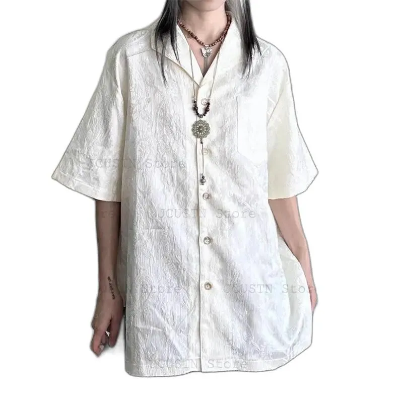 Abbigliamento Etnico 2025 Camicie Da Uomo In Stile Cinese Ricamato