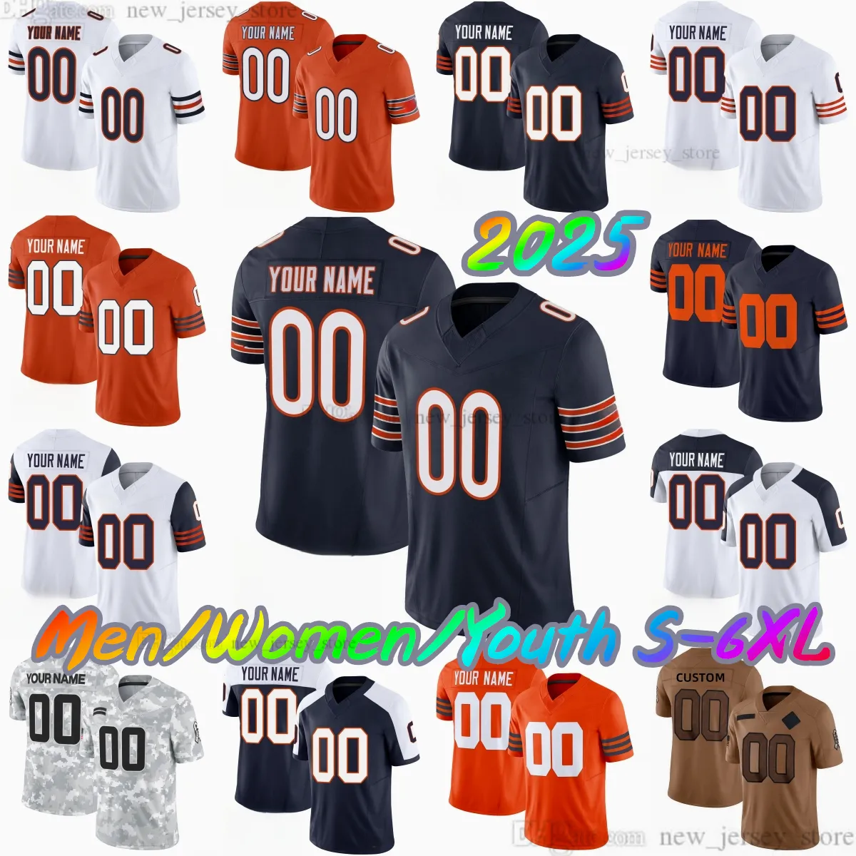 Custom Football Jersey S 6XL Design Your Own Stitched Player