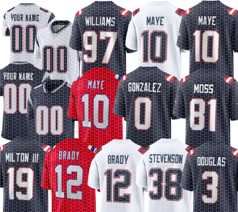 Will Campbell Jersey, Patriot Football: Tom Brady, Randy Moss, Rob  Gronkowski, Drake Maye, Rhamondre Stevenson, Ja'lynn Polk, Hunter Henry,  Christian