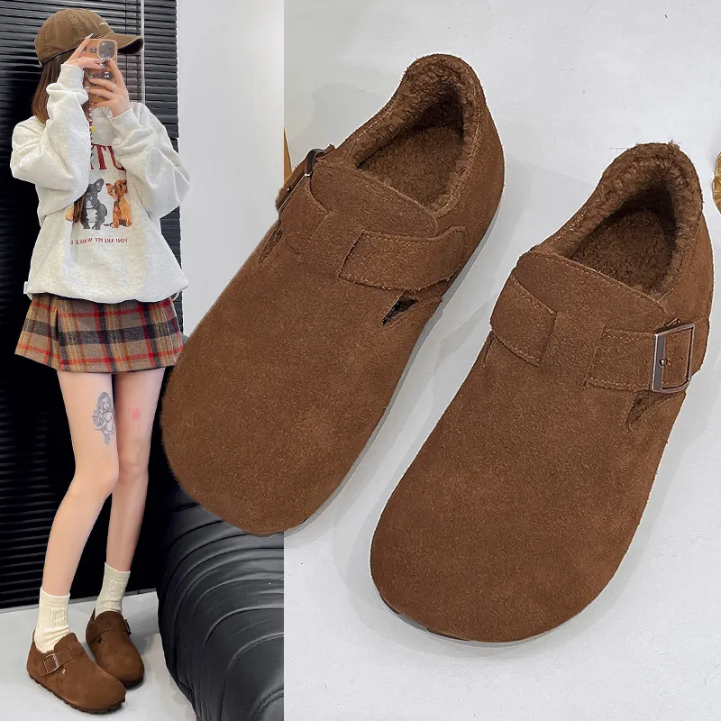 Botas femininas de grife, com entrega grátis, em algodão, com salto baixo, solado macio, confortáveis e com acabamento aveludado._voghion.com