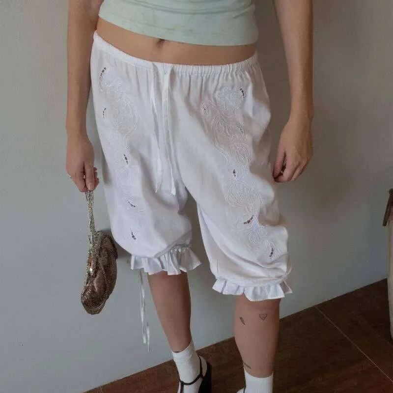 Pantaloni Corti A Fioristi Da Donna Y2k Da Donna Che Corriscono I