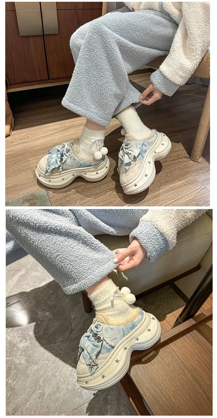 new Free Delivery Designer Woman Short Snow With Plush Lightweight And Non Slip Outdoor Cotton Boots_voghion.com