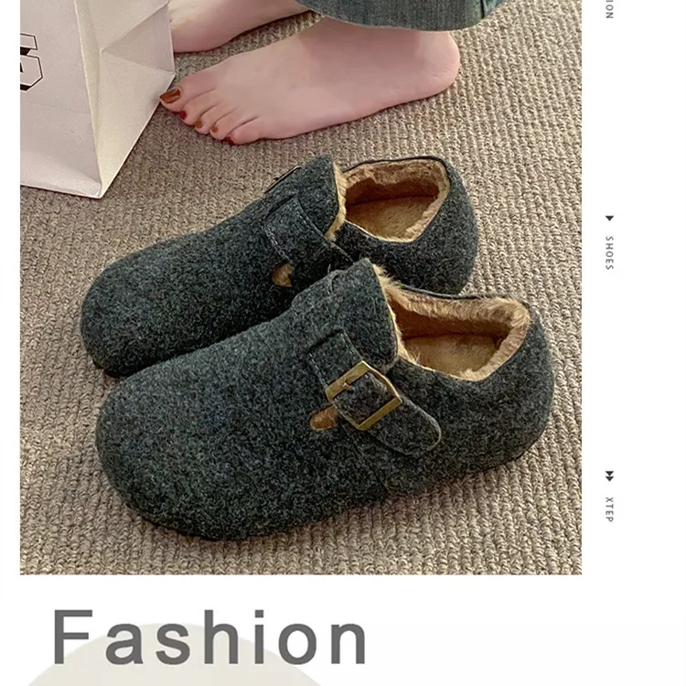 Novas botas femininas de designer com entrega grátis, em algodão elegante, para uso interno e externo, com forro macio e quentinho._voghion.com