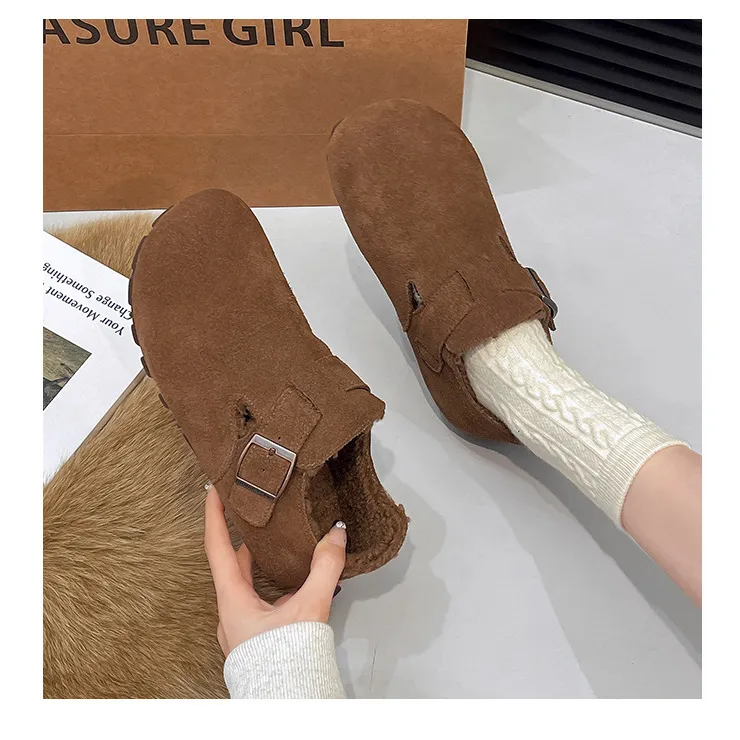 Botas femininas de grife, com entrega grátis, em algodão, com salto baixo, solado macio, confortáveis e com acabamento aveludado._voghion.com