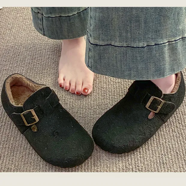 Novas botas femininas de designer com entrega grátis, em algodão elegante, para uso interno e externo, com forro macio e quentinho._voghion.com