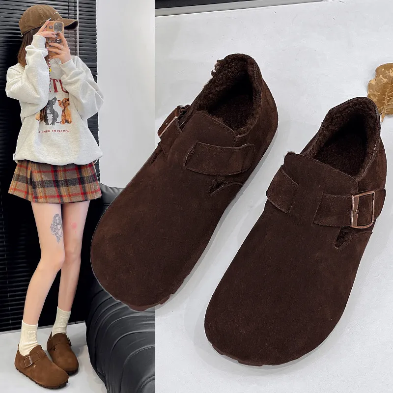 Botas femininas de grife, com entrega grátis, em algodão, com salto baixo, solado macio, confortáveis e com acabamento aveludado._voghion.com