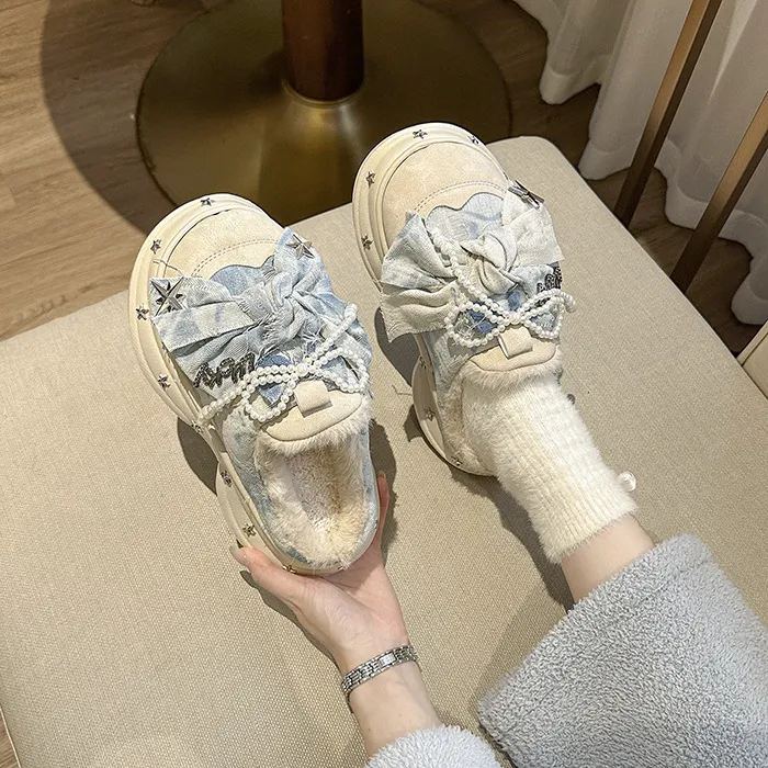 new Free Delivery Designer Woman Short Snow With Plush Lightweight And Non Slip Outdoor Cotton Boots_voghion.com