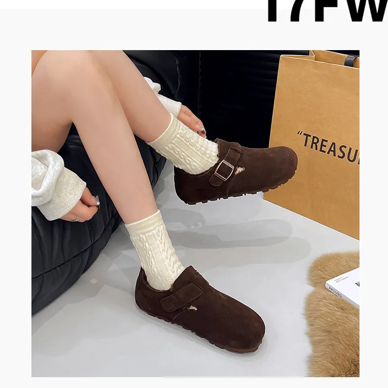 Botas femininas de grife, com entrega grátis, em algodão, com salto baixo, solado macio, confortáveis e com acabamento aveludado._voghion.com