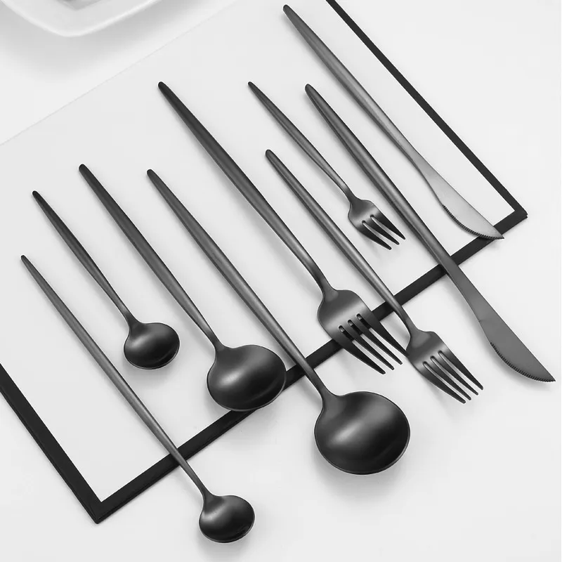 Gouden Roestvrijstalen Flatware Bestek Set, 2024 Portugees Servies Voor Het Tafelset, Topklasse Bruiloftgeschenk, Keukenbar Bestek Van 6,08 € | DHgate
