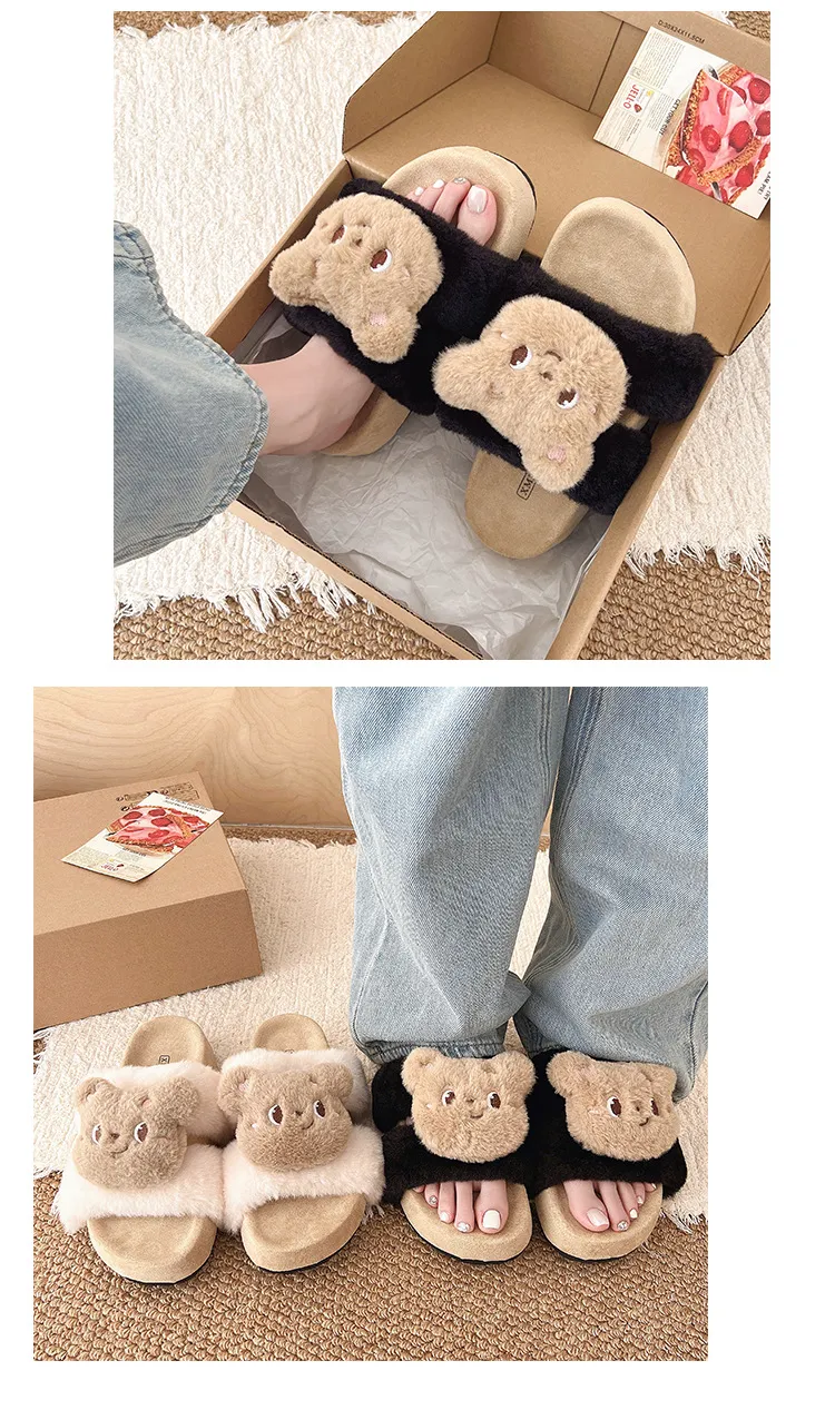 Pantofole designer donna in cotone e peluche per interni ed esterni_voghion.com