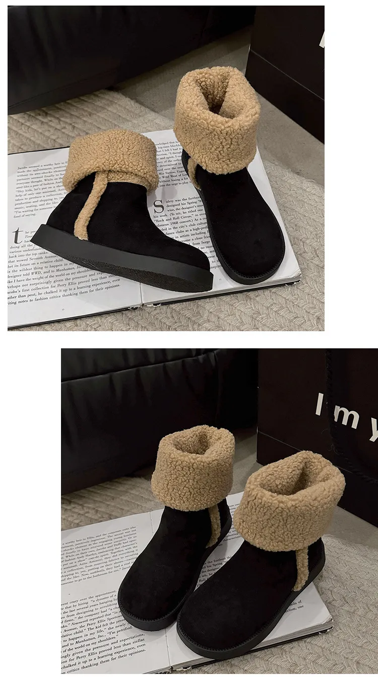 Botas de nieve para mujer cómodas y elegantes con forro polar_voghion.com