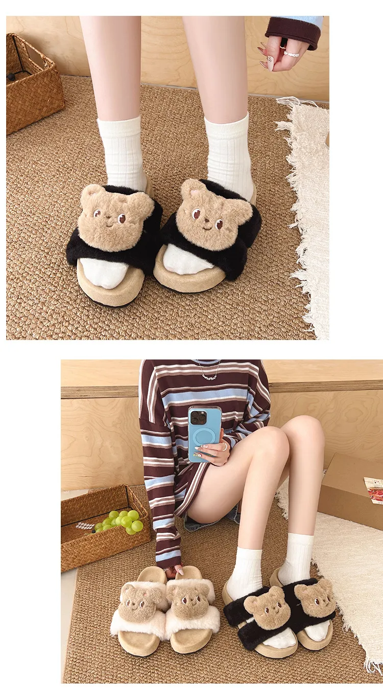 Pantofole designer donna in cotone e peluche per interni ed esterni_voghion.com