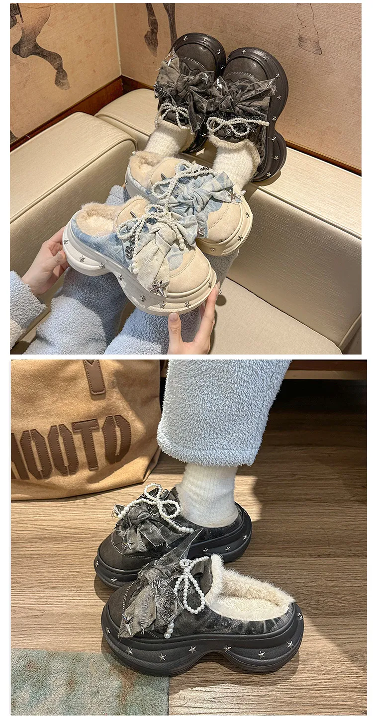 new Free Delivery Designer Woman Short Snow With Plush Lightweight And Non Slip Outdoor Cotton Boots_voghion.com