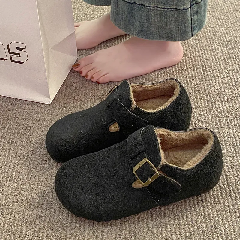 new Free Delivery Designer Woman Boots Fashionable Cotton For Both Indoor And Outdoor Wear With Plush Warm Shoes_voghion.com