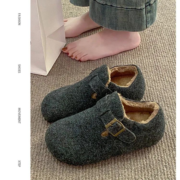 Novas botas femininas de designer com entrega grátis, em algodão elegante, para uso interno e externo, com forro macio e quentinho._voghion.com