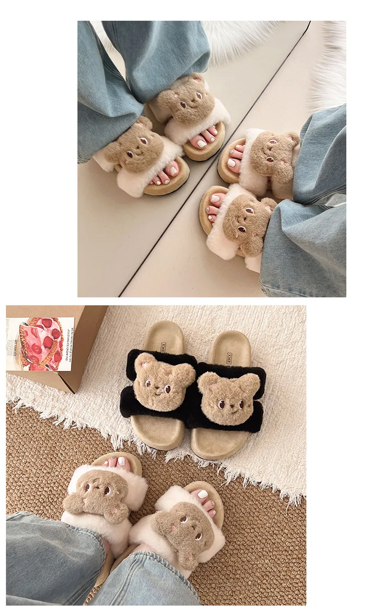 Pantofole designer donna in cotone e peluche per interni ed esterni_voghion.com