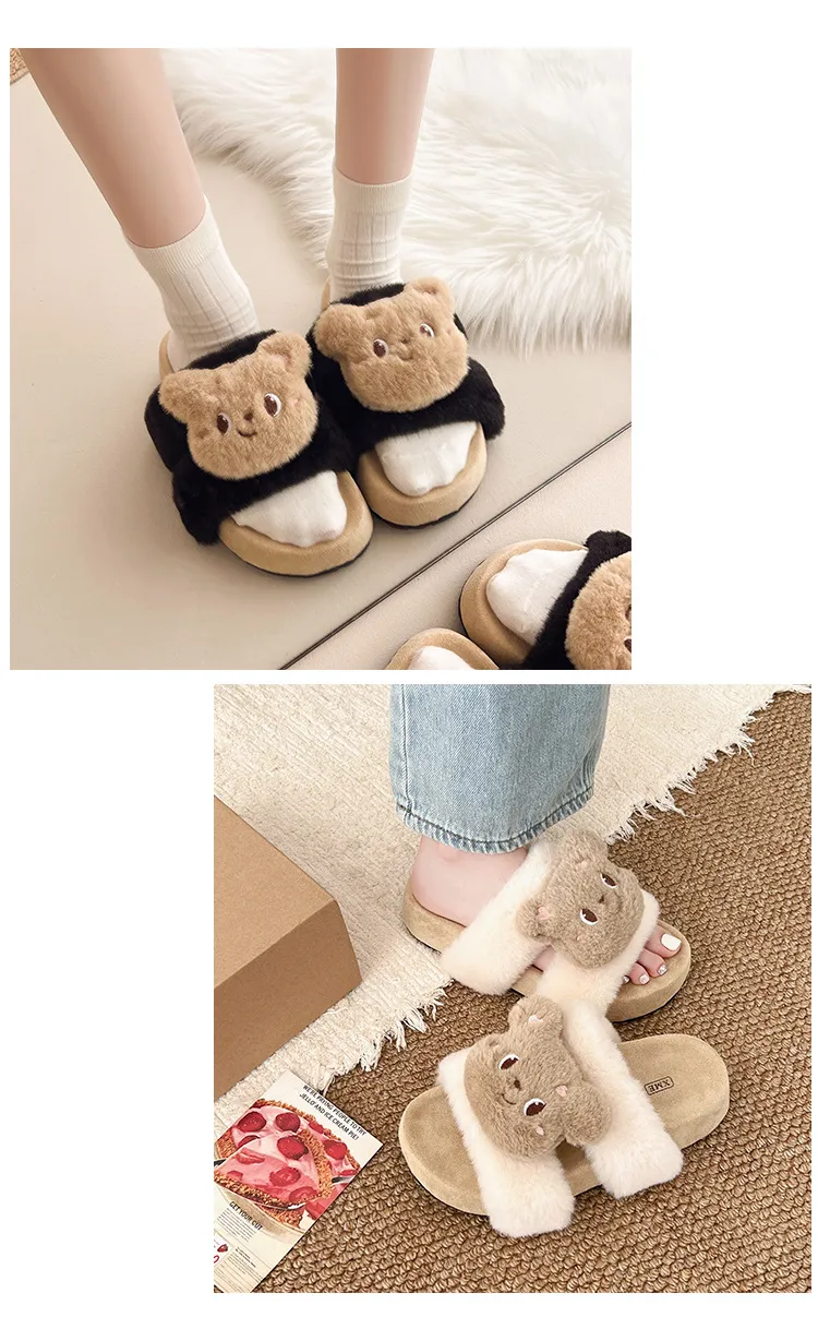Pantofole designer donna in cotone e peluche per interni ed esterni_voghion.com