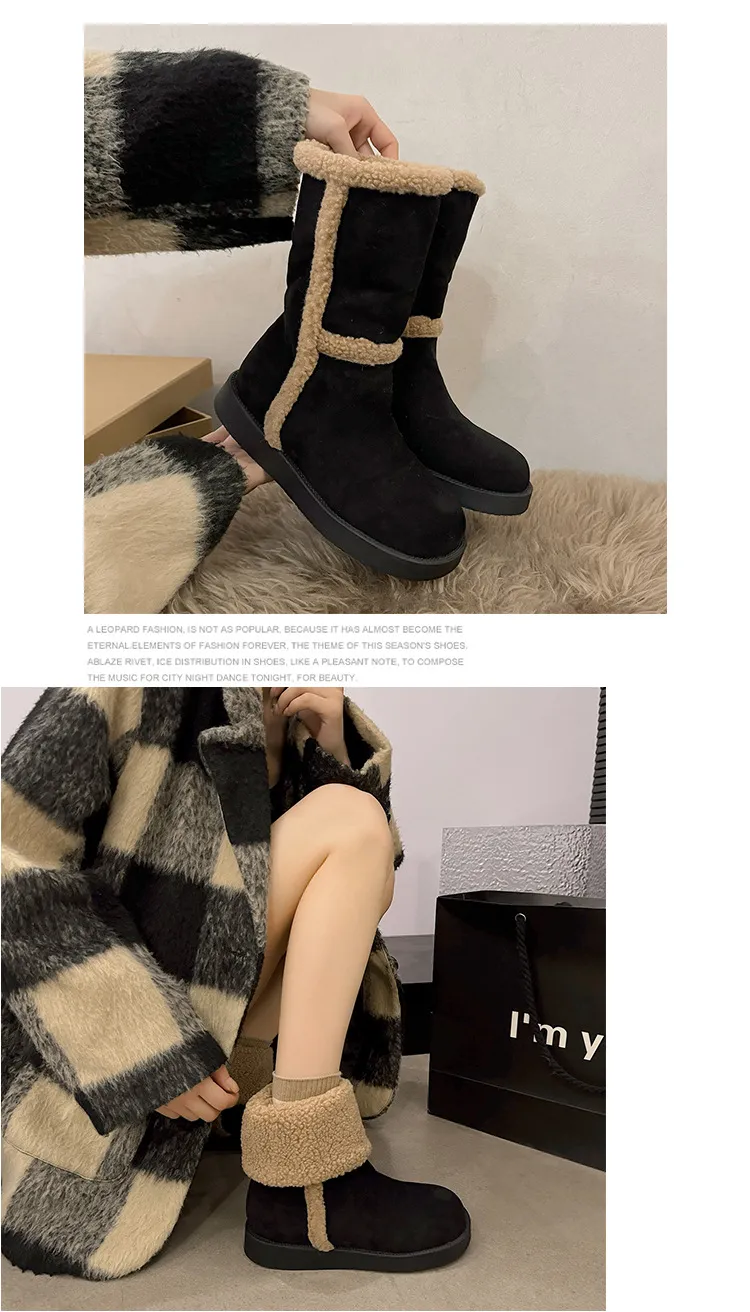 Botas de nieve para mujer cómodas y elegantes con forro polar_voghion.com