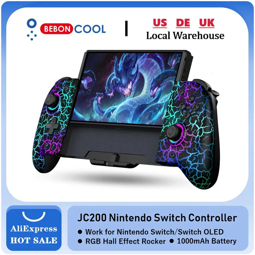 Switch Contrllers Built In BEBONCOOL JC200 Switch Controller for Nintendo Switch and Switch OLED ...