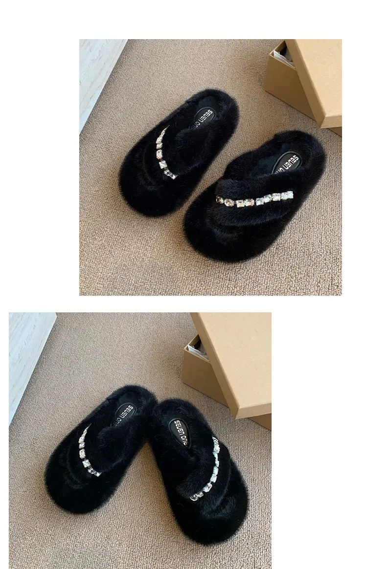 Pantofole donna in cotone con interno in pile per casa ed esterno_voghion.com