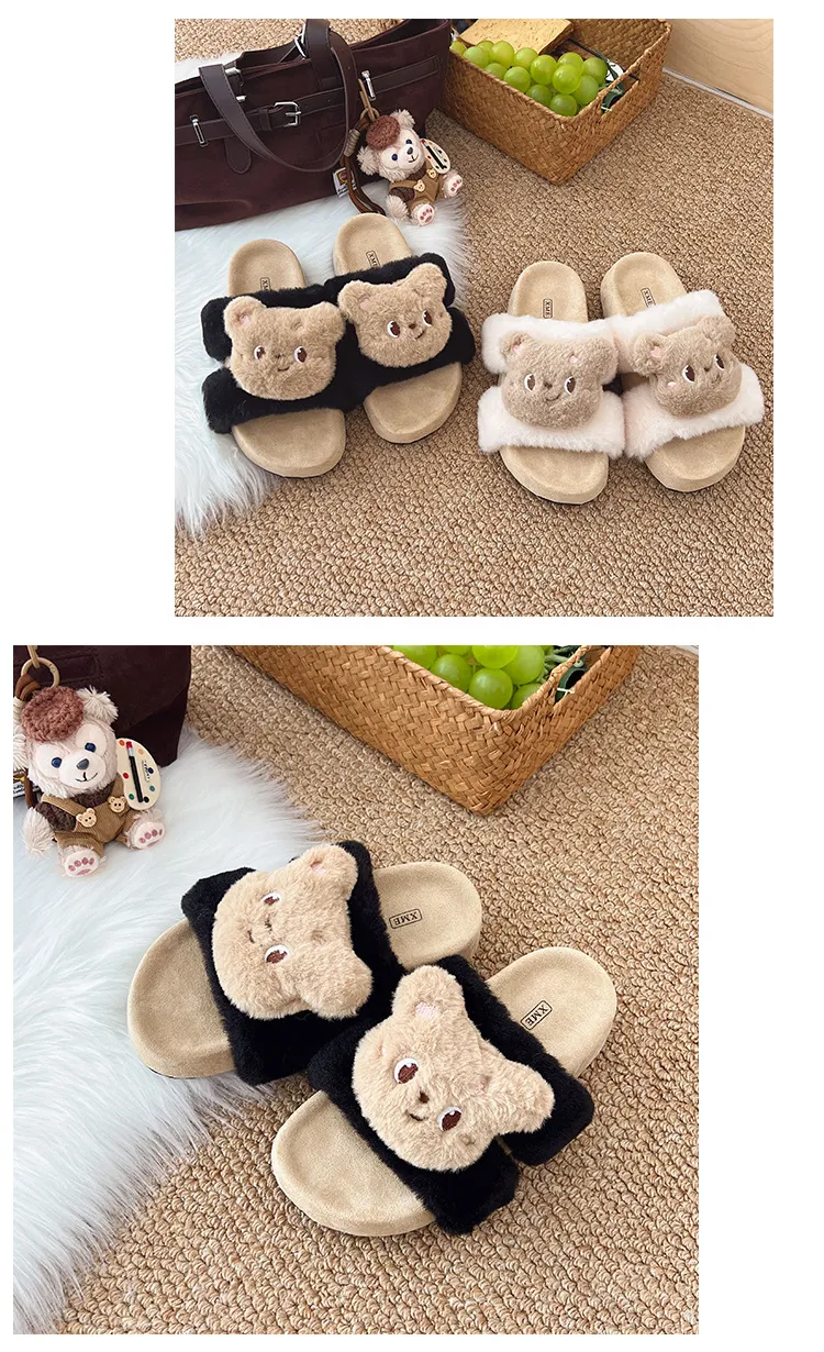 Pantofole designer donna in cotone e peluche per interni ed esterni_voghion.com