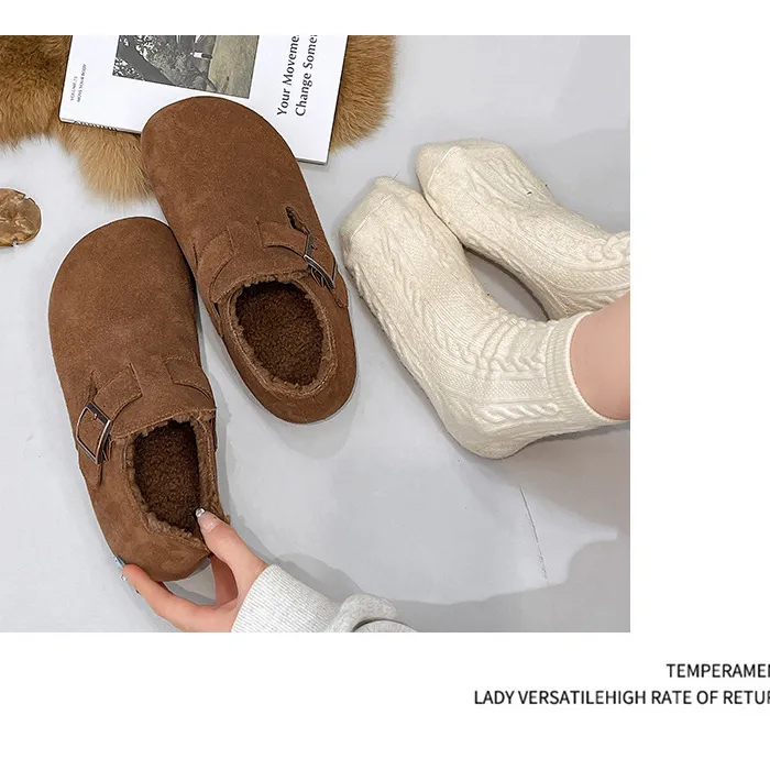 Botas femininas de grife, com entrega grátis, em algodão, com salto baixo, solado macio, confortáveis e com acabamento aveludado._voghion.com