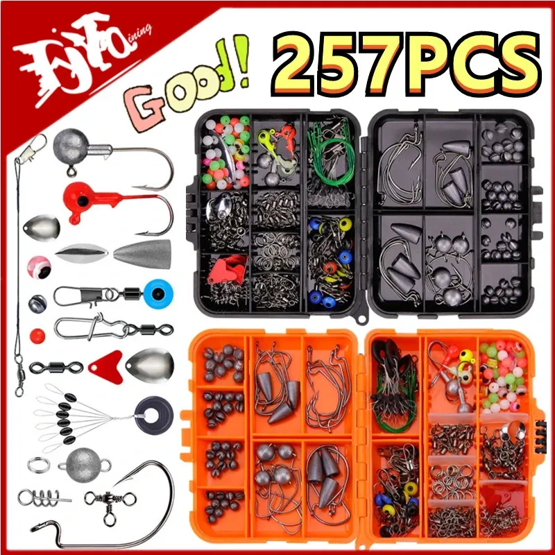 Complete Fishing Tackle Assortment Set With... 