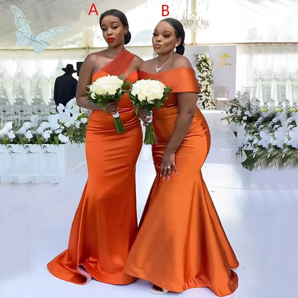burnt orange dresses for wedding US14 / Custom Color / Style A