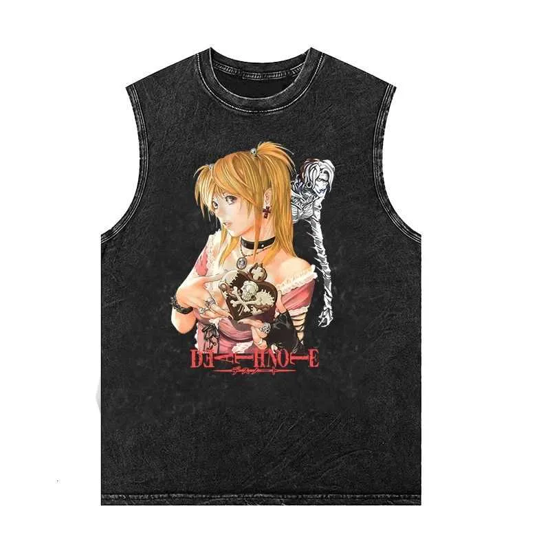 Wholesale Vintage Death Note Anime Sleeveless Vest Washed... From ...