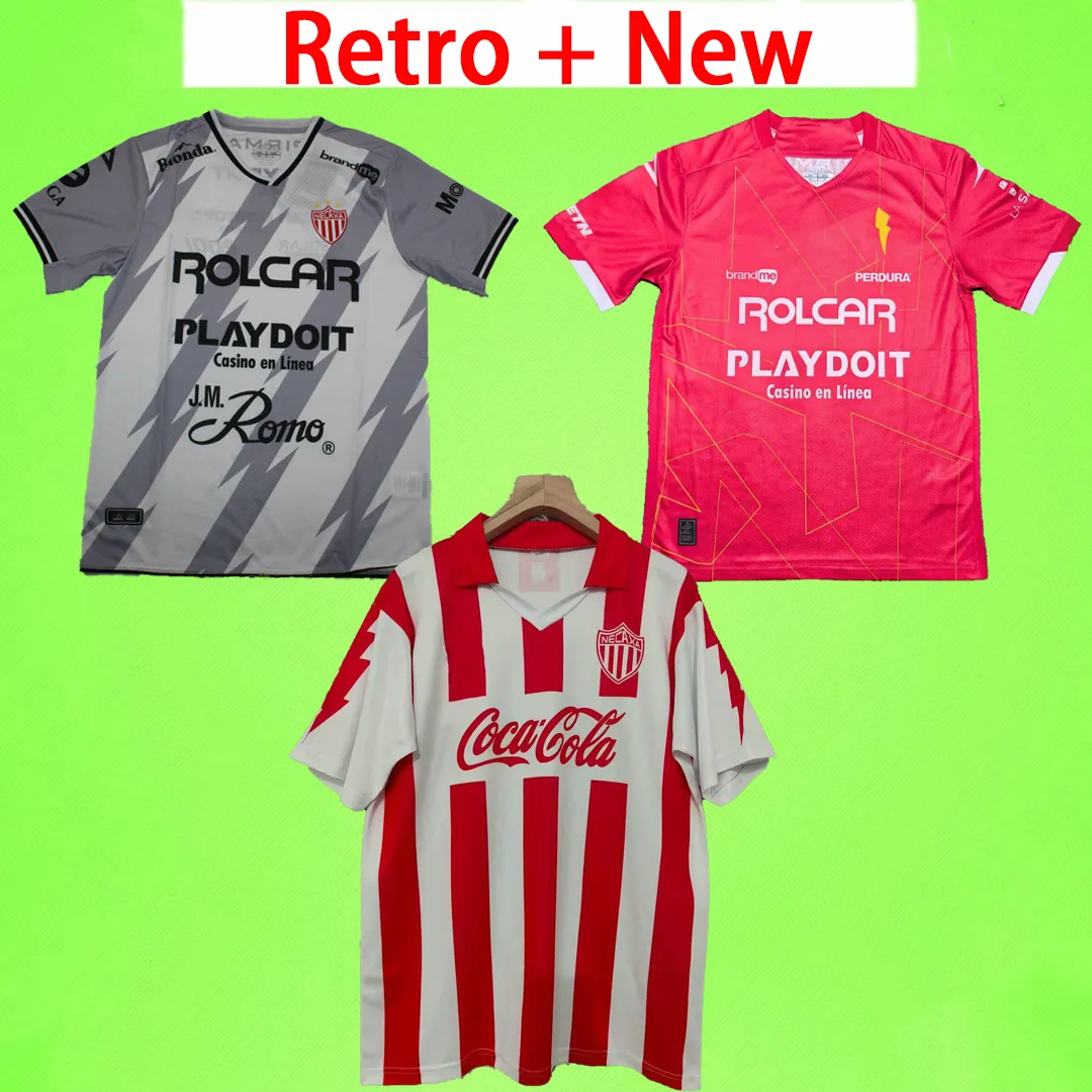 New Retro 25 26 27 Necaxa Soccer Jerseys Mens 94 95 Home Away