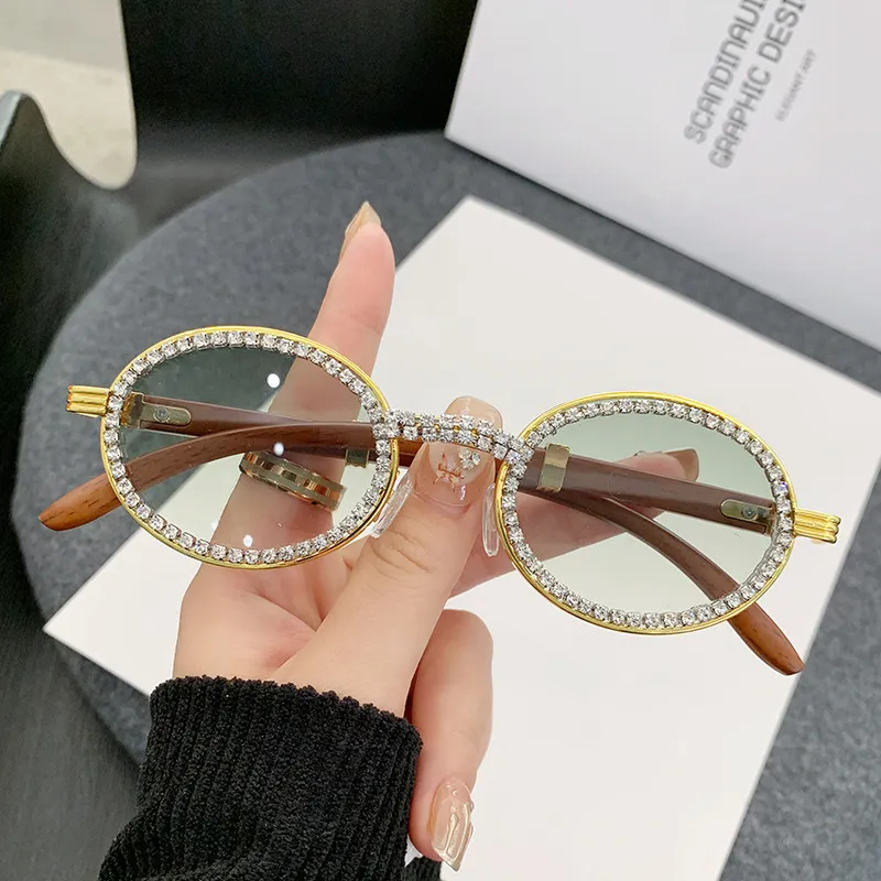Oval Sunglasses For Ladies With Rhinestones Vintage... From  display picture 2